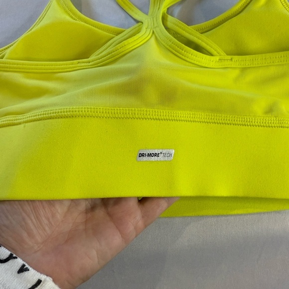 Athletic Works Sports Bra DRI-MORE TECH Bright Yellow Tie-Dye Women Sz XS - Picture 7 of 8